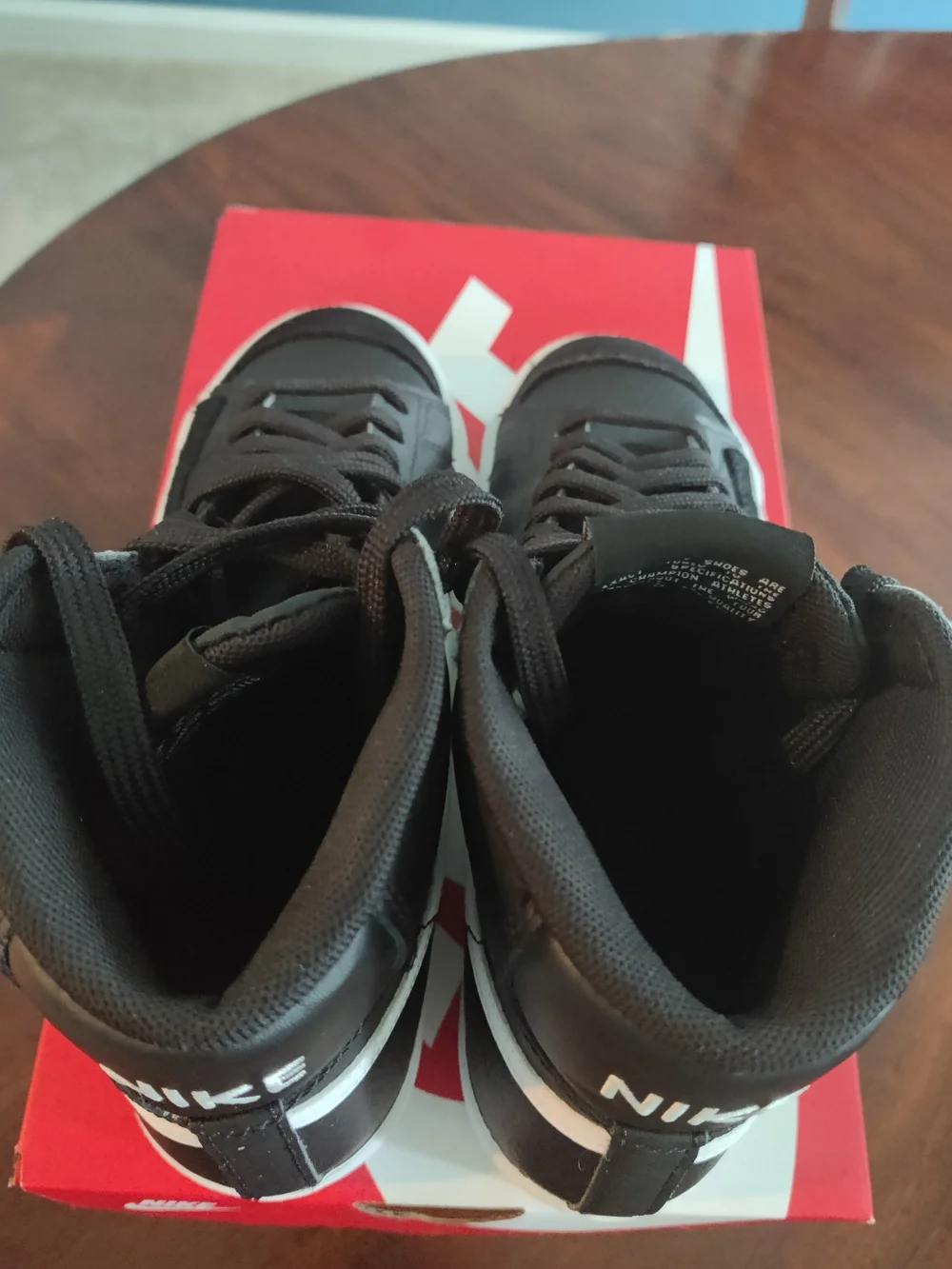 Nike Kids' Black and White High-Top Sneakers